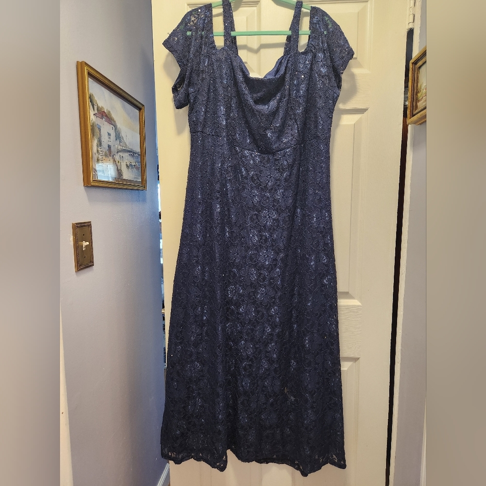Long Navy Party Dress